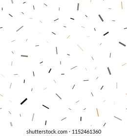 Dark Orange vector seamless cover with long lines. Glitter abstract illustration with colored sticks. The pattern can be used for websites.