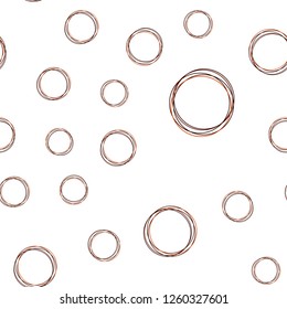 Dark Orange vector seamless cover with spots. Beautiful colored illustration with blurred circles in nature style. Design for wallpaper, fabric makers.