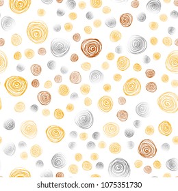 Dark Orange vector seamless doodle bright background. flowers on elegant natural pattern with gradient. The best blurred design for your business.
