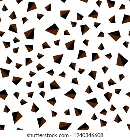 Dark Orange vector seamless, isometric layout with lines, triangles. Abstract gradient illustration with triangles. Pattern for design of fabric, wallpapers.