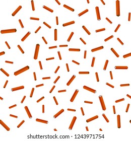 Dark Orange vector seamless, isometric texture with colored lines. Modern geometrical abstract illustration with Lines. Pattern for trendy fabric, wallpapers.