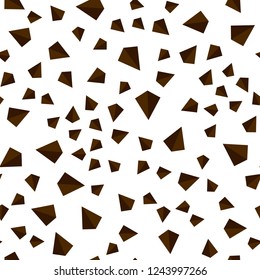 Dark Orange vector seamless, isometric template with crystals, triangles. Triangles on abstract background with colorful gradient. Texture for window blinds, curtains.