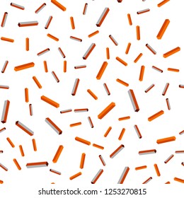 Dark Orange vector seamless, isometric texture with colored lines. Colorful shining illustration with lines on abstract template. Template for business cards, websites.