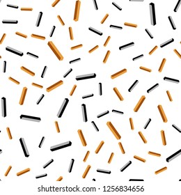 Dark Orange vector seamless, isometric texture with colored lines. Lines on blurred abstract background with gradient. Pattern for trendy fabric, wallpapers.