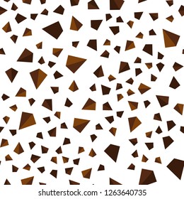 Dark Orange vector seamless, isometric pattern with polygonal style. Triangles on abstract background with colorful gradient. Design for textile, fabric, wallpapers.