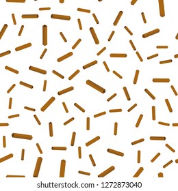 Dark Orange vector seamless, isometric background with straight lines. Glitter abstract illustration with colorful sticks. Template for business cards, websites.