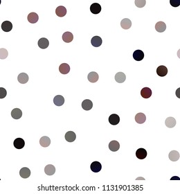 Dark Orange vector seamless layout with circle shapes. Glitter abstract illustration with blurred drops of rain. Beautiful design for your business natural advert.