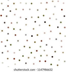 Dark Orange vector seamless layout with circle shapes. Illustration with set of shining colorful abstract circles. The pattern can be used for aqua ad, booklets.