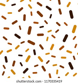 Dark Orange vector seamless layout with flat lines. Shining colored illustration with sharp stripes. The pattern for ad, booklets, leaflets.