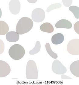 Dark Orange vector seamless layout with circle spots. Blurred bubbles on abstract backdrop with colorful gradient. Pattern for design of fabric, wallpapers.