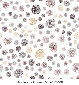 Dark Orange vector seamless natural abstract pattern. New colorful illustration in doodle style with flowers. The best blurred design for your business.