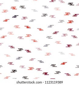 Dark Orange vector seamless pattern with narrow lines. Shining colored illustration with narrow lines. Best design for your ad, poster, banner.