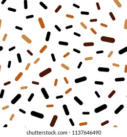 Dark Orange vector seamless pattern with sharp lines. Modern geometrical abstract illustration with Lines. Pattern for ads, posters, banners.