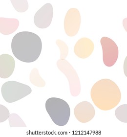 Dark Orange vector seamless pattern with spheres. Colorful illustration with blurred circles in nature style. Pattern for design of window blinds, curtains.
