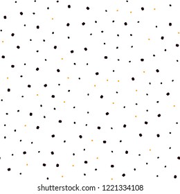 Dark Orange vector seamless pattern with spheres. Blurred bubbles on abstract background with colorful gradient. Pattern for design of fabric, wallpapers.