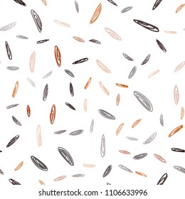Dark Orange vector seamless template with circles. Modern abstract illustration with colorful water drops. Pattern can be used for ads, leaflets.