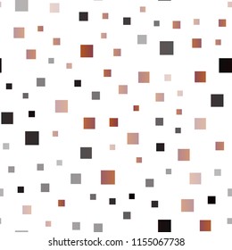 Dark Orange vector seamless template with crystals, rectangles. Glitter abstract illustration with rectangular shapes. Pattern for busines ad, booklets, leaflets