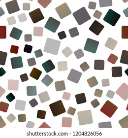 Dark Orange vector seamless template with crystals, rectangles. Beautiful illustration with rectangles and squares. Smart design for your business advert.