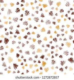 Dark Orange vector seamless template with repeated sticks. Shining colored illustration with sharp stripes. Template for your beautiful backgrounds.