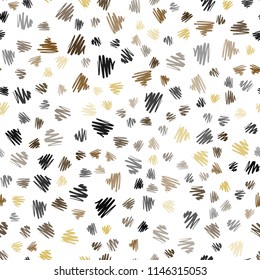 Dark Orange vector seamless texture with colored lines. Shining colored illustration with sharp stripes. Smart design for your business advert.