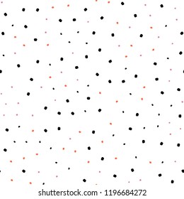 Dark Orange vector seamless texture with disks. Beautiful colored illustration with blurred circles in nature style. Pattern for trendy fabric, wallpapers.