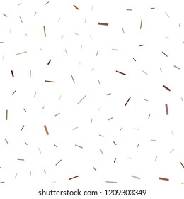 Dark Orange vector seamless texture with colored lines. Decorative shining illustration with lines on abstract template. The pattern can be used as ads, poster, banner for commercial.