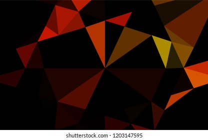 Dark Orange vector shining hexagonal pattern. A vague abstract illustration with gradient. The completely new template can be used for your brand book.
