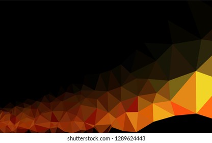 Dark Orange vector shining hexagonal pattern. A completely new color illustration in a vague style. Brand new style for your business design.