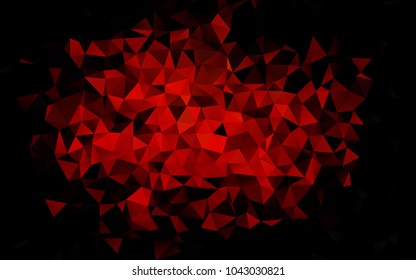 Dark Orange vector shining triangular template. Shining colored illustration in a brand-new style. The elegant pattern can be used as part of a brand book.