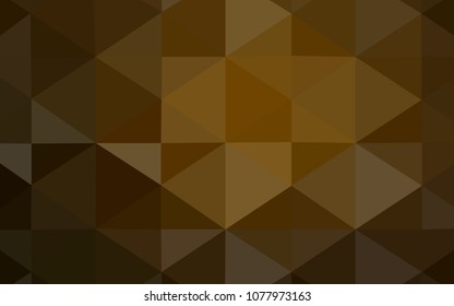 Dark Orange vector shining triangular backdrop. Glitter abstract illustration with an elegant design. A completely new design for your business.