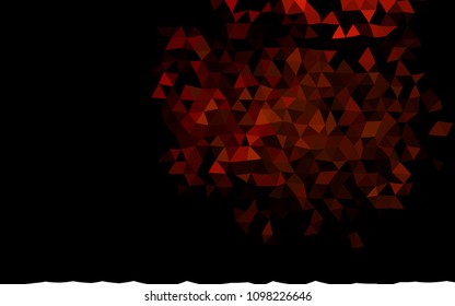 Dark Orange vector shining triangular template. Brand new colored illustration in blurry style with gradient. The template can be used as a background for cell phones.