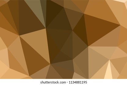 Dark Orange vector shining triangular layout. Modern abstract illustration with triangles. Triangular pattern for your design.