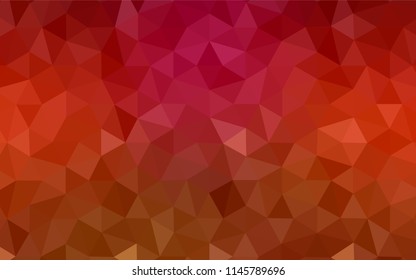 Dark Orange vector shining triangular layout. Elegant bright polygonal illustration with gradient. Textured pattern for your backgrounds.