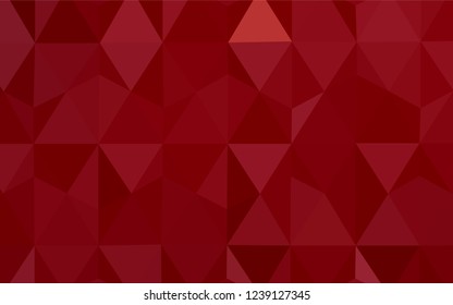 Dark Orange vector shining triangular backdrop. Colorful illustration in abstract style with triangles. Brand new design for your business.