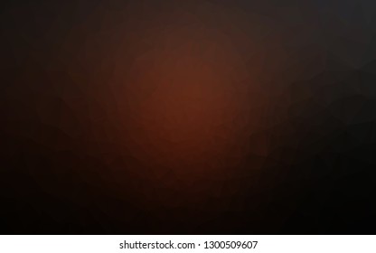 Dark Orange vector shining triangular pattern. Modern geometrical abstract illustration with gradient. The best triangular design for your business.