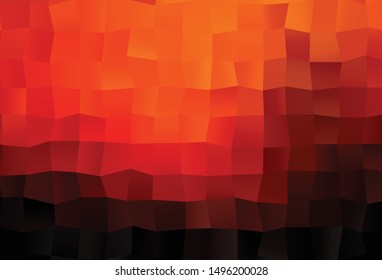 Dark Orange vector shining triangular template. Colorful abstract illustration with gradient. New texture for your design.