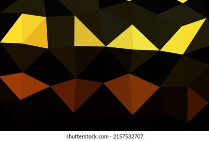 Dark Orange vector shining triangular pattern. Brand new colorful illustration in with gradient. Completely new template for your business design.