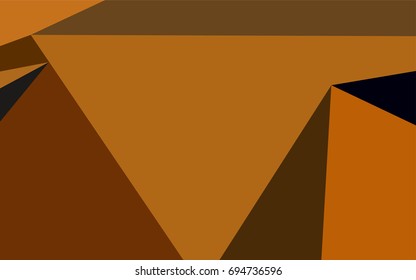 Dark Orange vector shining triangular background. Colorful abstract illustration with gradient. The textured pattern can be used for background.