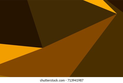 Dark Orange vector shining triangular template. Colorful illustration in abstract style with gradient. A completely new design for your business.