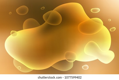 Dark Orange vector template with abstract circles. Shining illustration, which consist of blurred lines, circles. Pattern for your business design.
