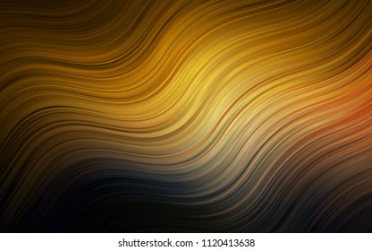 Dark Orange vector template with abstract circles. A vague circumflex abstract illustration with gradient. A completely new memphis design for your business.
