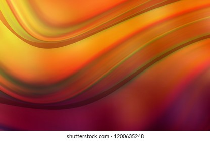 Dark Orange vector template with abstract circles. A completely new color illustration in marble style. Brand new design for your ads, poster, banner.