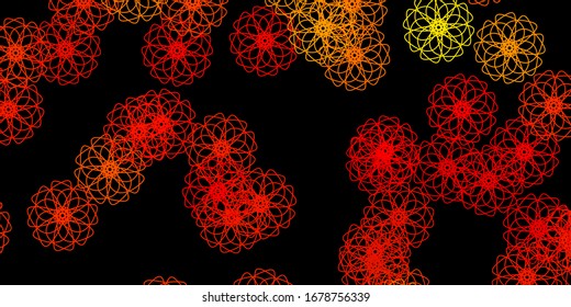 Dark Orange vector template with abstract forms. Colorful abstract forms with gradient in simple style. Modern design for your ads.