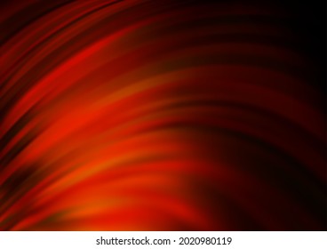 Dark Orange vector template with abstract lines. Colorful abstract illustration with gradient lines. A completely new marble design for your business.