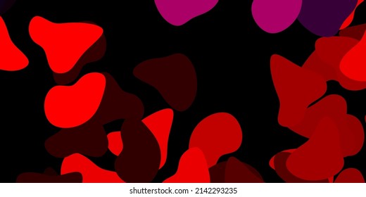 Dark orange vector template with abstract forms. Colorful abstract forms with gradient in simple style. Modern design for your ads.