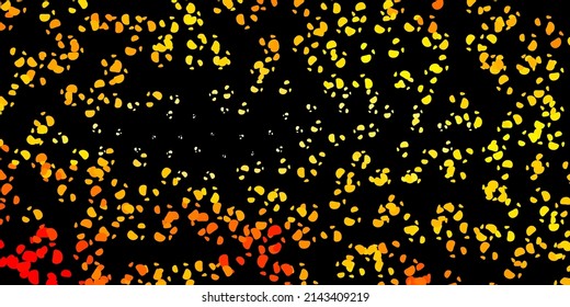 Dark orange vector template with abstract forms. Modern abstract illustration with gradient random forms. Elegant design for wallpaper set.