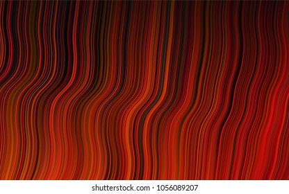 Dark Orange vector template with bent ribbons. A completely new color illustration in marble style. The elegant pattern for brand book.