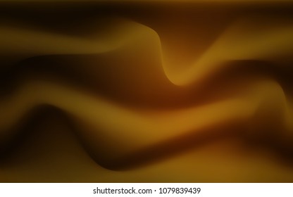 Dark Orange vector template with bent ribbons. A vague circumflex abstract illustration with gradient. A completely new memphis design for your business.