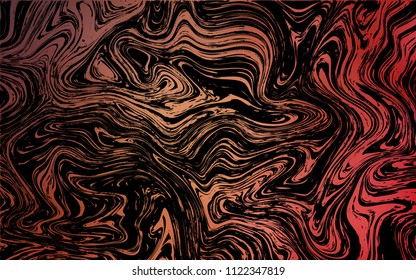 Dark Orange vector template with bent lines. Colorful abstract illustration with gradient lines. The template for cell phone backgrounds.