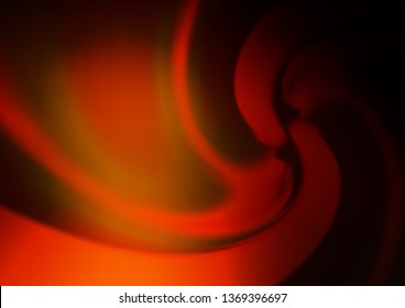 Dark Orange vector template with bent lines. A completely new color illustration in marble style. A completely new template for your business design.